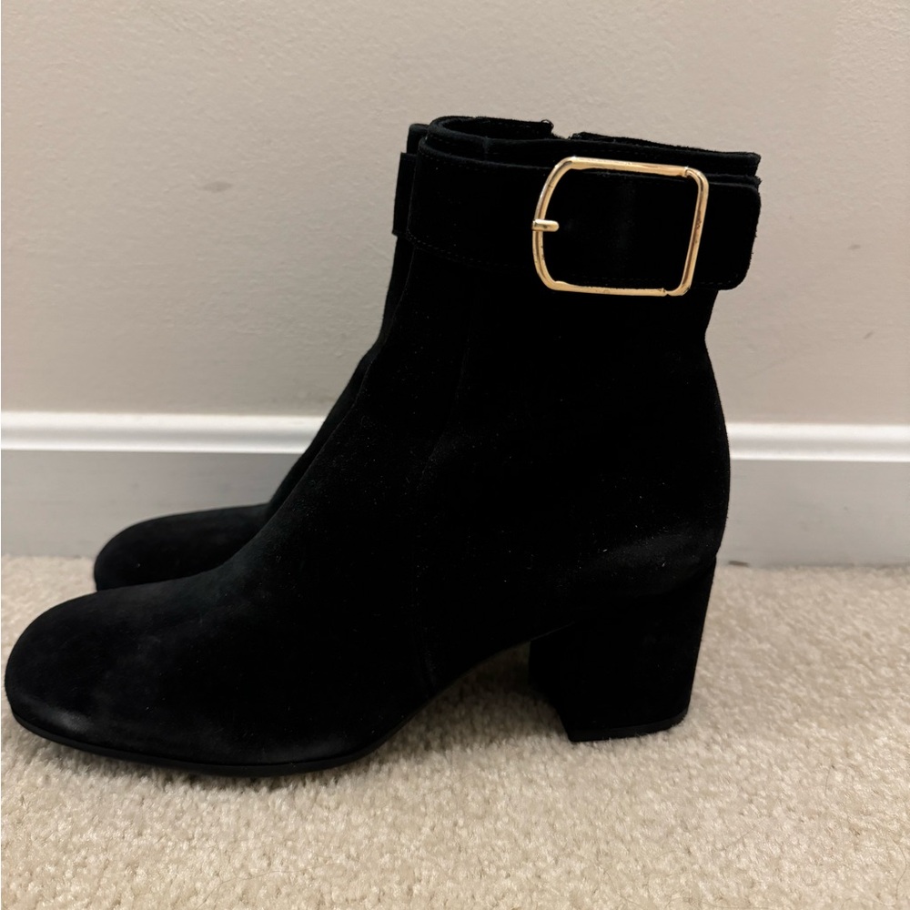 La Canadienne- Women's Jesse Buckled High Heel Ankle Booties